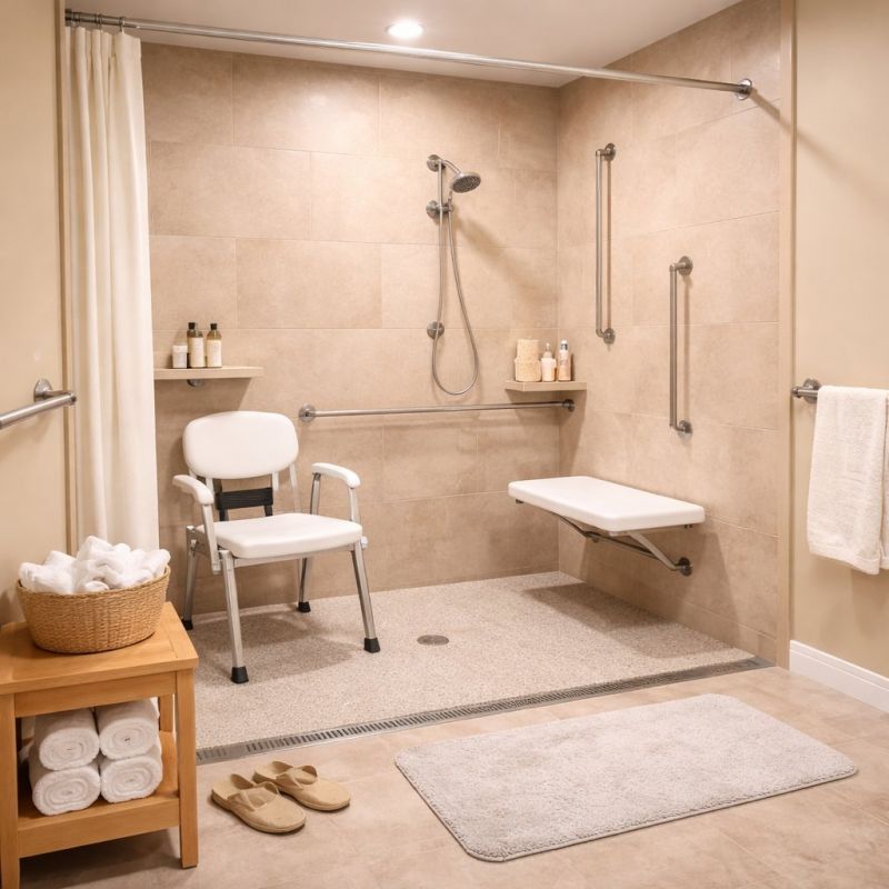 Elderly Shower Installation