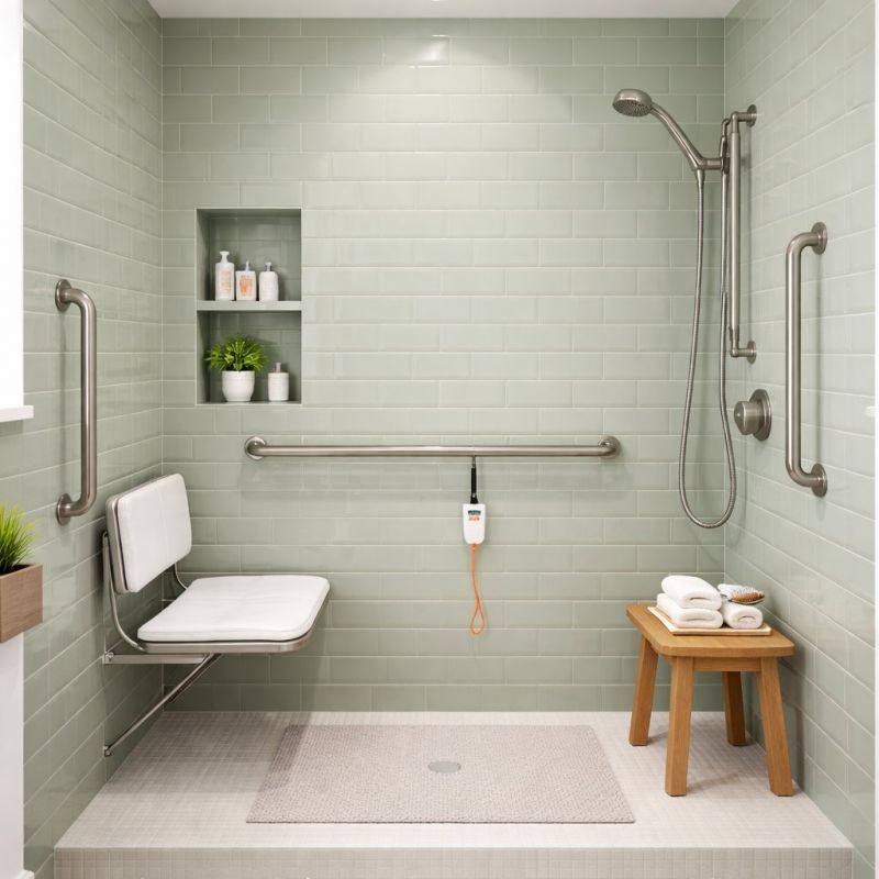 Senior Shower Installation